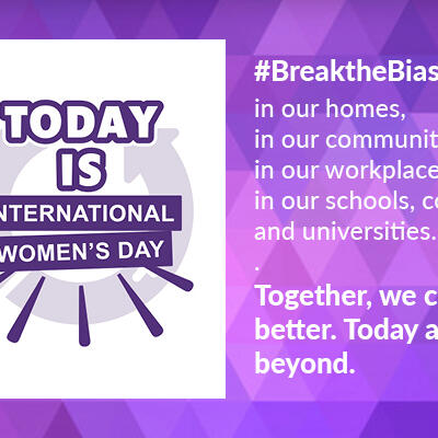 image of International Womens Week #BreaktheBias