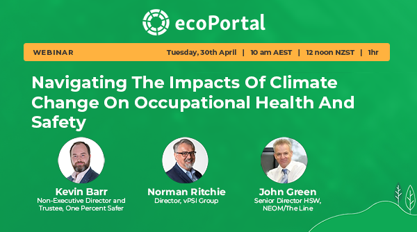image for ecoPortal webinar: Navigating the impacts of climate change on OHS
