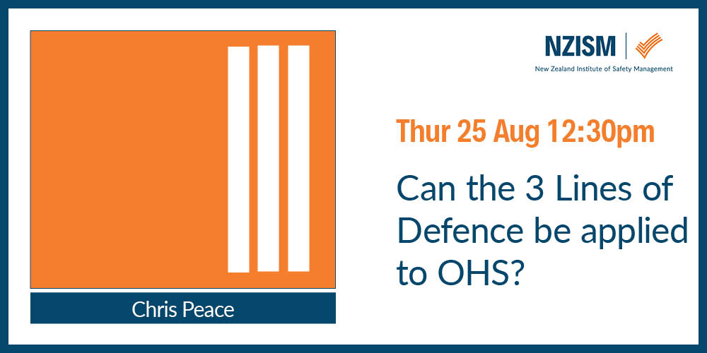 image for Webinar: Can the 3 lines of defence be applied to OHS?