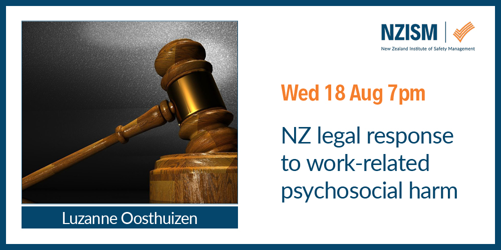 image for Webinar: From Safety to Health: The NZ Legal Response on Work-related Psychosocial Harm