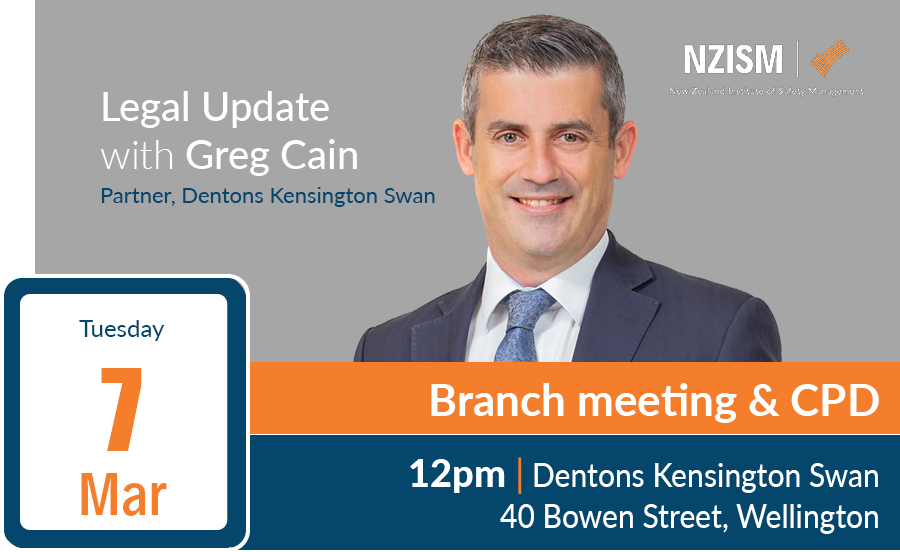 image for Wellington Branch: Legal update with Greg Cain