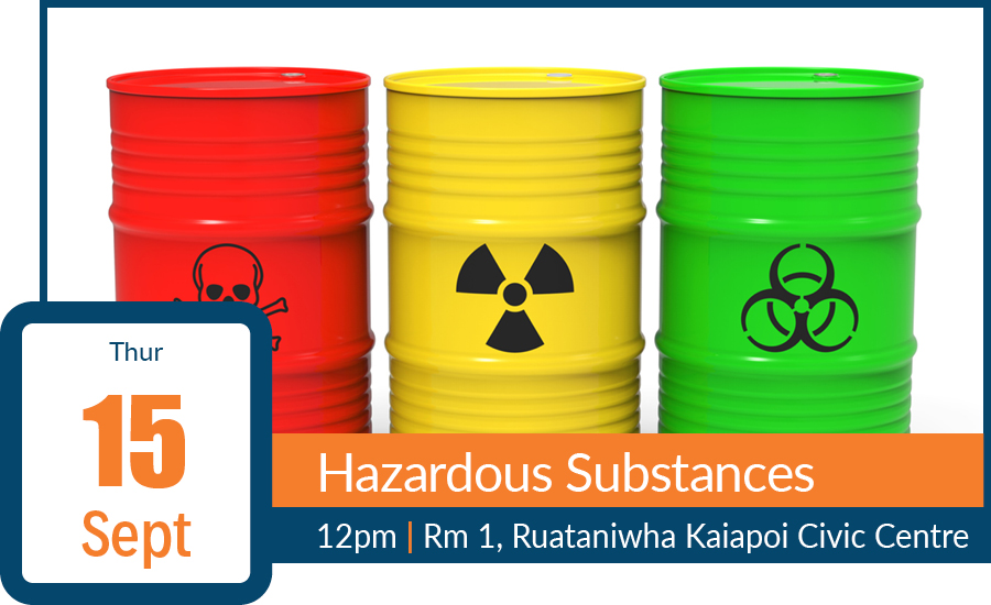 image for CANCELLED North Canterbury Network Event: Hazardous Substances