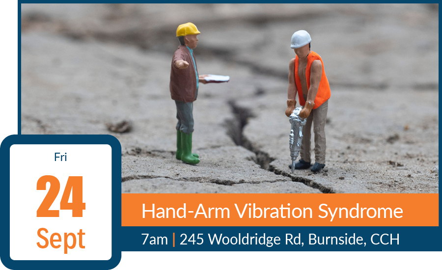 image for CANCELLED Canterbury Branch Morning Meeting - Jason Johnstone  - Hand-arm Vibration Syndrome